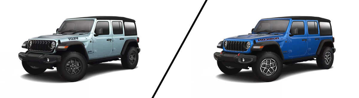 2024 Jeep Wrangler Willys vs 2024 Jeep Wrangler Rubicon